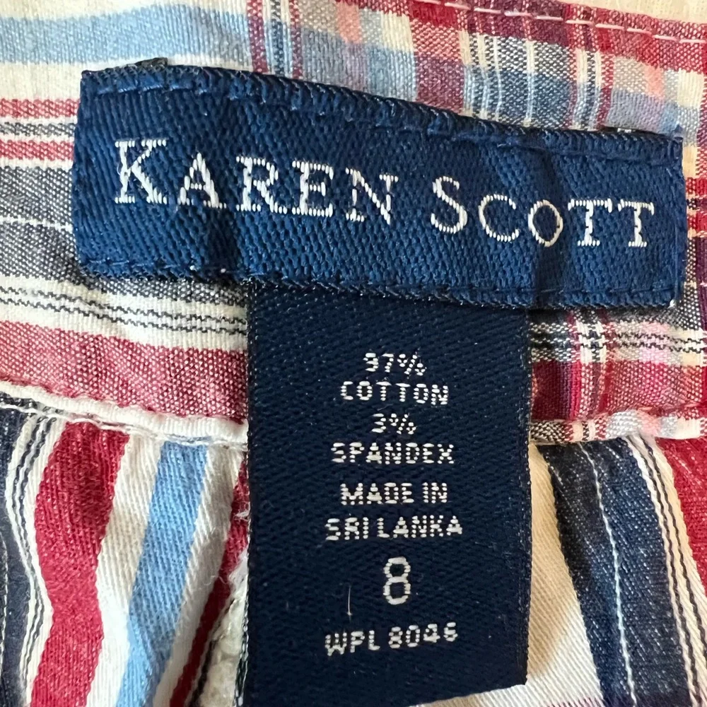 Karen Scott Plaid Skort - Picture 7 of 7
